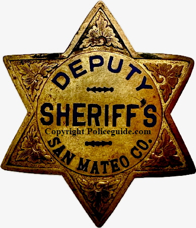 San Mateo Co. Dep Sheriff gold wash 6pt
