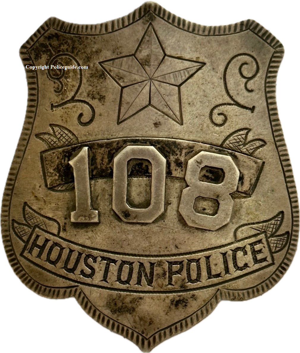 Houston Police badge 1st issue