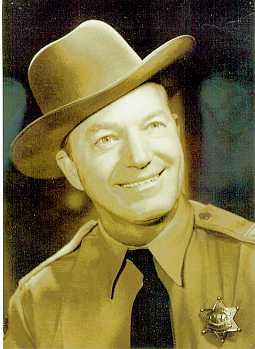 Inyo Co. deputy sheriff Cub Culbertson wearing badge number 3. Inyo Co. deputy sheriff Cub Culbertson wearing badge number 3.