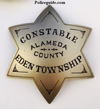 Constable Eden Township Alameda Co.  