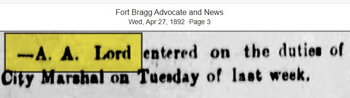 Fort Bragg Advocate and News April 27, 1892
