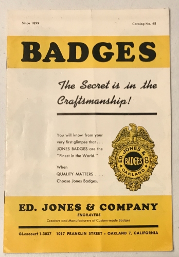 Ed Jones & Co. engraver Catalog No. 48.