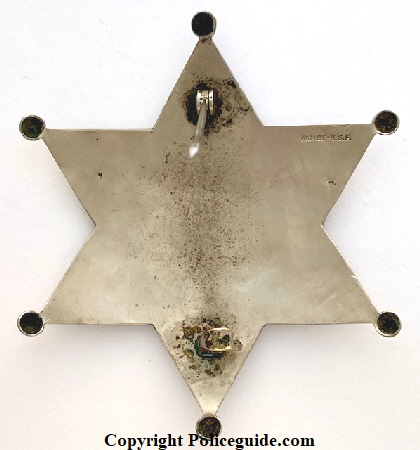 Petaluma Police Chief badge bk Petaluma Police Chief badge bk