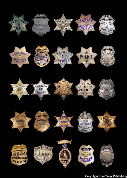 Lawman & Fire Badges Poster 20x30