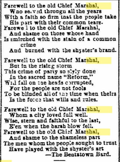 The News (Frederick, Maryland July 13, 1897 Farewell 3