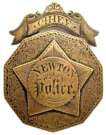 Newton Police Chief badge 450