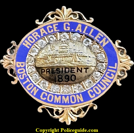 Horace G. Allen President 1890 Boston Common Council.