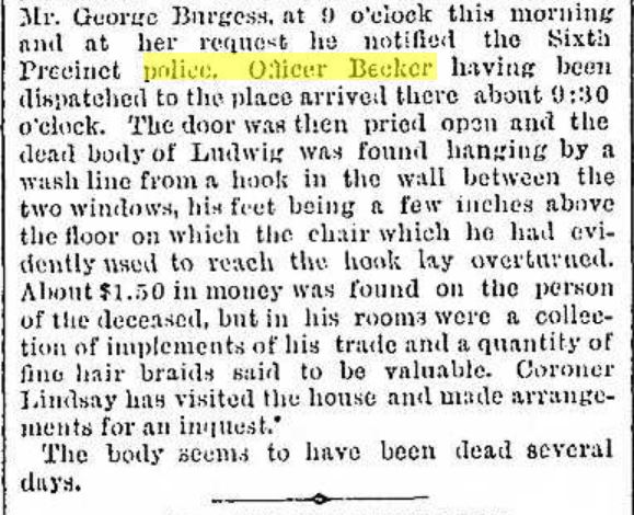 Brooklyn Daily Eagle February 8, 1890 p11 Becker