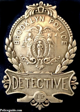 Brooklyn Detective badge #19.