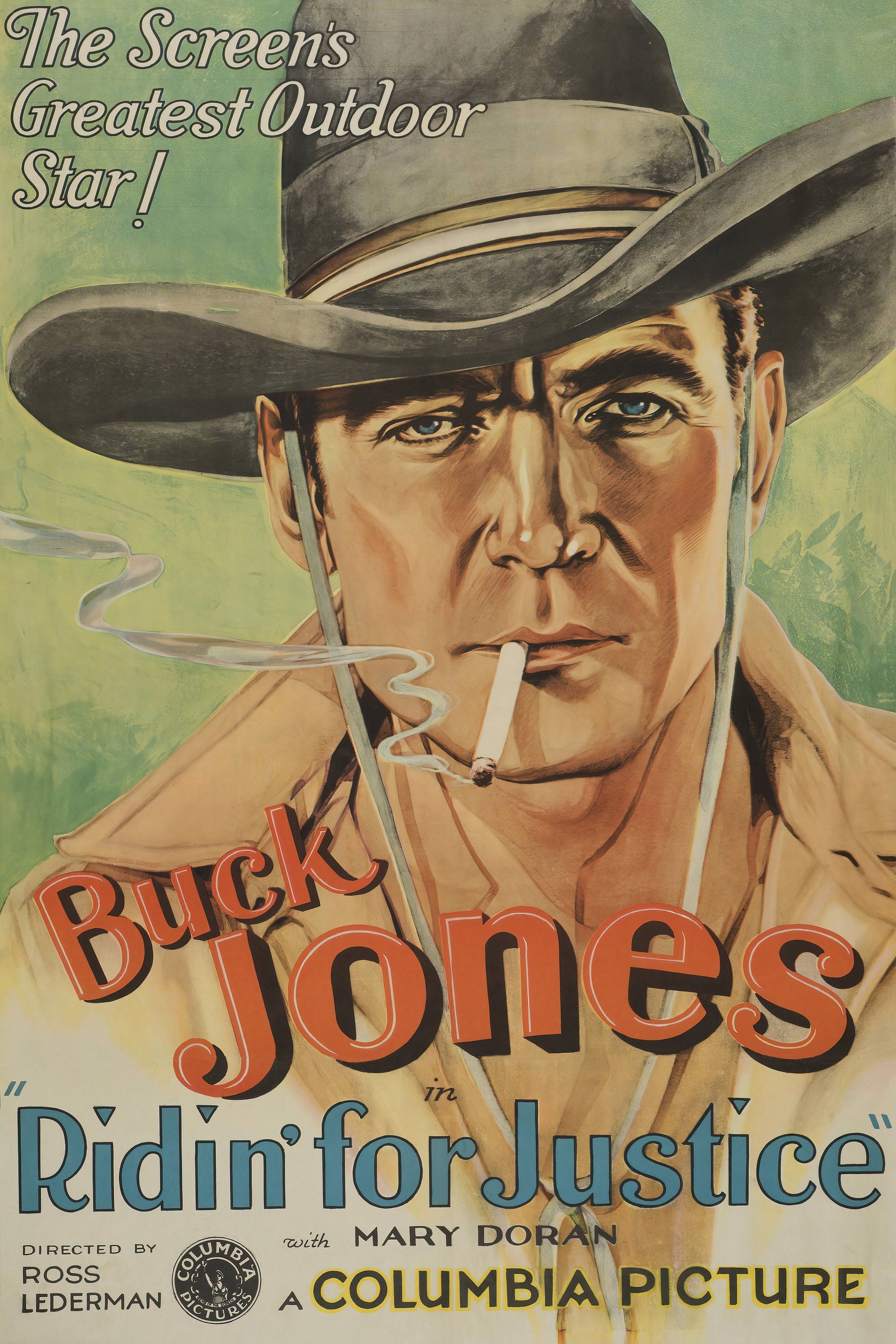 Buck Jones Ridin' for Justice Poster