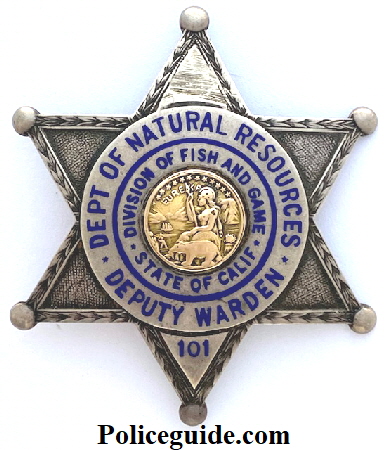 Natural Resources Deputy Warden #101,  made by Entenmann in Sterling.