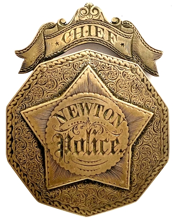 Newton Police Chief badge 450 Newton Police Chief badge 450