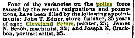 SF Call Aug 6 1895 Peters Hired