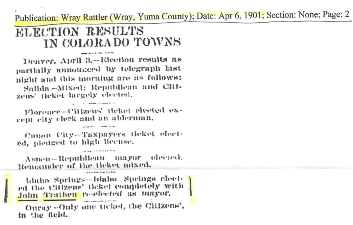 Election Results Idaho Springs 1901 450