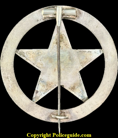 Interesting design with the Pocket Watch design in the center and the anchor in shield decorations on the sides.  In the center are the initials B. Ott and on the botttom “D.W.C. Mft. Co. which stands for Dueber Watch Case Co. Newport, KY established in 1864 and continuing into the early 1880’s where it merged with Hampden Watch Co. and became the Dueber Hampden Watch Co. moving to Canton, OH in 1888.