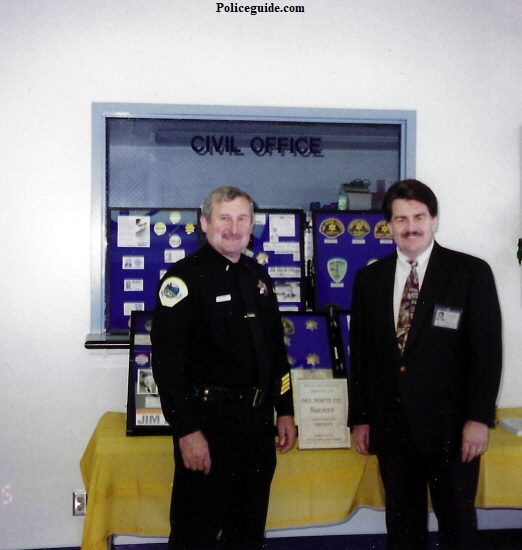 George Mina and Sheriff’s Historian Jim Casey.