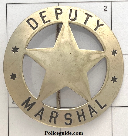 Dep Marshal Cir Star made by Irwin Hodson Portland, OR