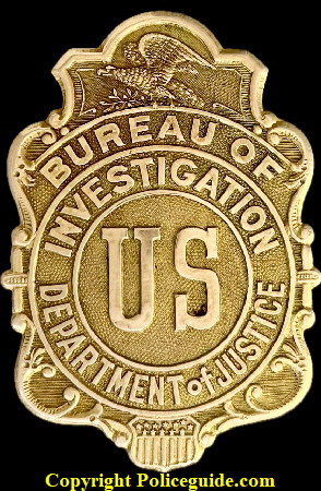 Pre F.B.I. Bureau of Investigation Department Of Justice Whitehead & Hoag Newark, N.J. Gold Filled. 