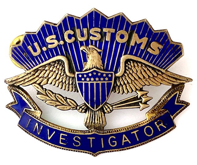 Customs Investigator Hat badge