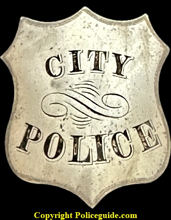City Police shield made by H.N. Coon Jr. Maker City Police shield made by H.N. Coon Jr. Maker