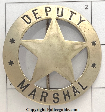 Dep Marshal Cir Star made by Irwin Hodson Portland, OR Dep Marshal Cir Star made by Irwin Hodson Portland, OR