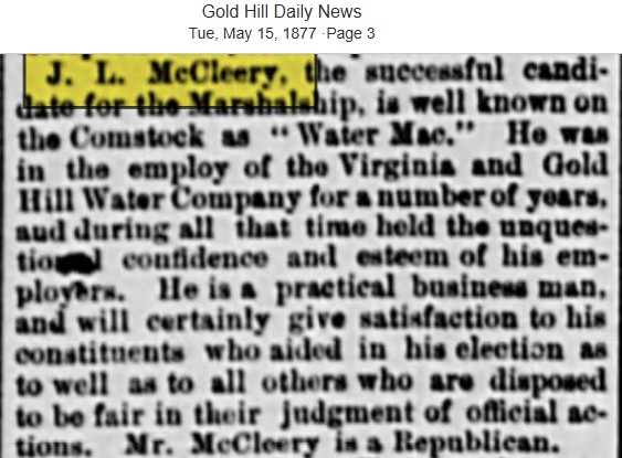 Gold HIll Daily News May 15, 1877
