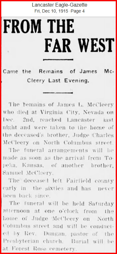 Marshal McCleery obit