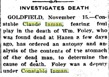 Carson City Daily Appeal Nov 16 1907