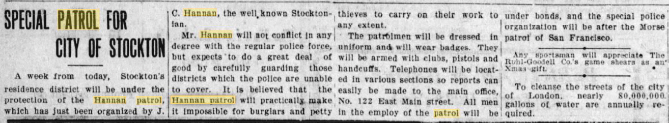Stockton Evening Record December 15, 1908