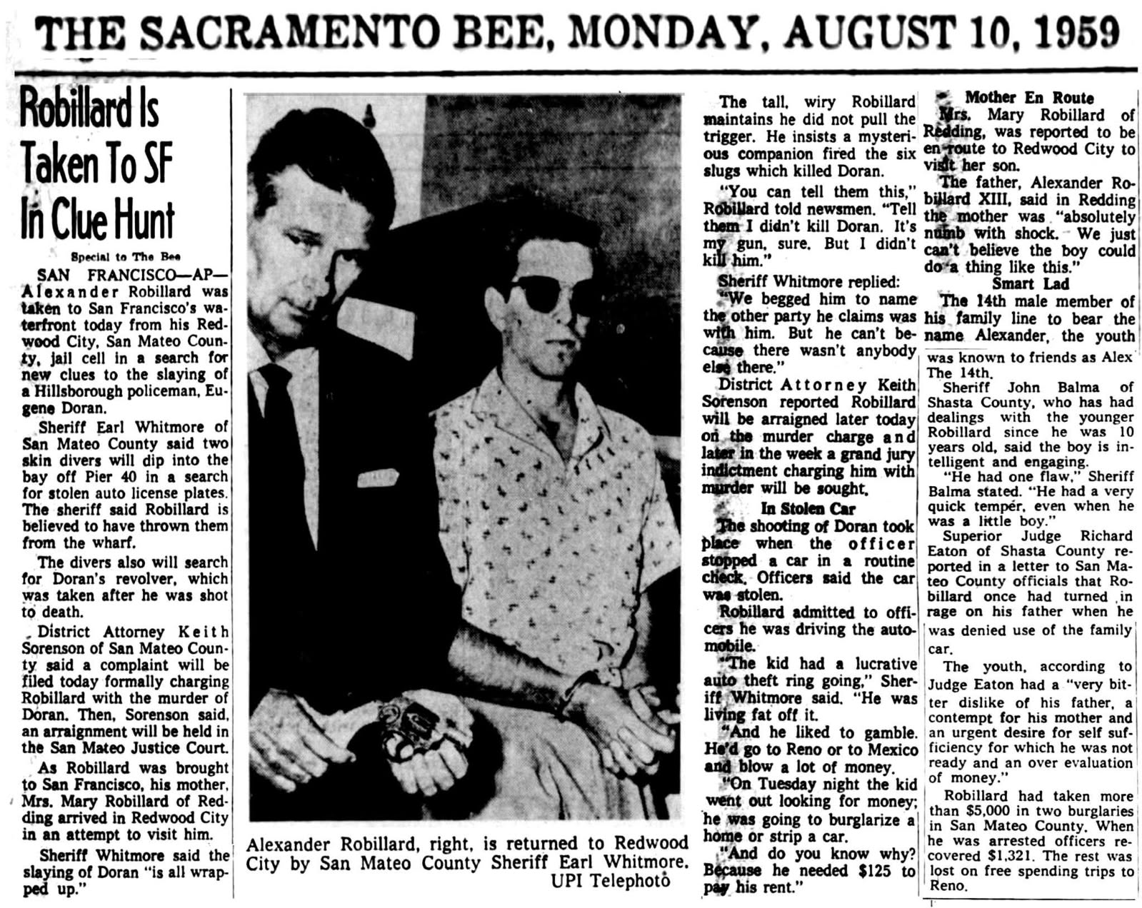Sacramento Bee August 10, 19559 Sacramento Bee August 10, 19559