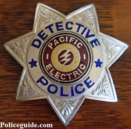 Pacific Electric Detective Police fantasy badge created by Jim Hurley.