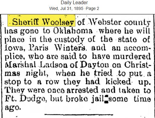 Daily Leader July 31, 1895