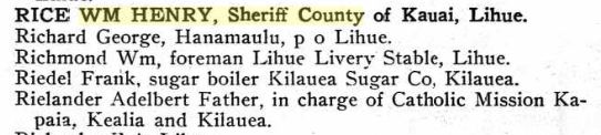 1907 Kauai Directory