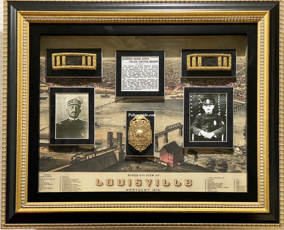 Captain Presentation framed display.