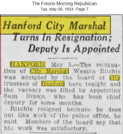 Fresno Morning Republican May 6, 1924