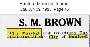 Hanford Morning Journal June 9, 1928