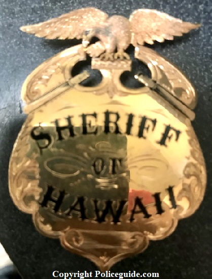 14k gold Sheriff badge 1895