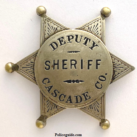 Cascade Co. MT Deputy Sheriff badge.