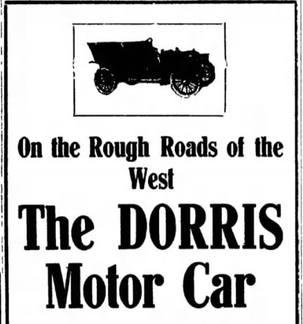 Nevada State Journal August 6, 1908 Dorris Auto