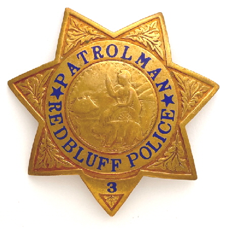 Red Bluff Police badge #3