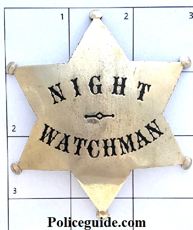 Night Watchman made by Ed Jones 906 Broadway Oakland, CAL