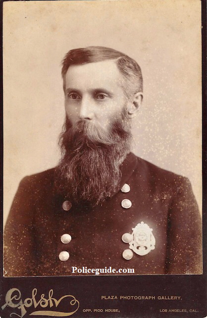 Los Angeles Police Chief, James W. Davis, who served as Chief from 12-22-1885 to 12-8-1886.