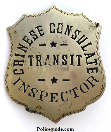 Chinese Consulate Transit Inspector