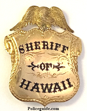 Sheriff Geo. Williams of Hawaii badge