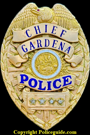 Gardena Chief Police shield Elmo Field