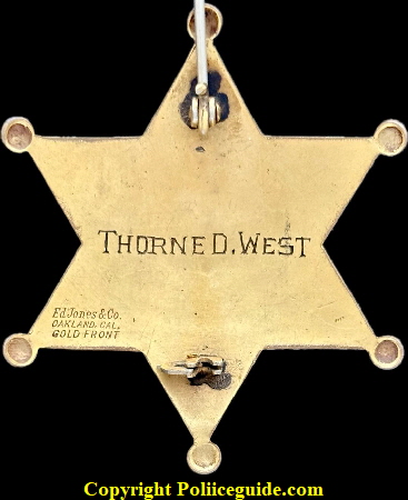 Siskiyou Co. DS badge Thorne West bk