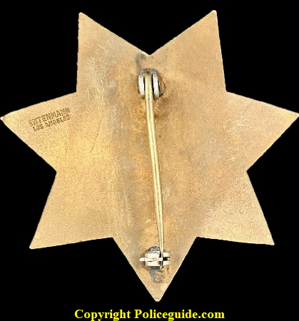 Lincoln Traffic Officer 4, hallmarked Entenmann Los Angeles.