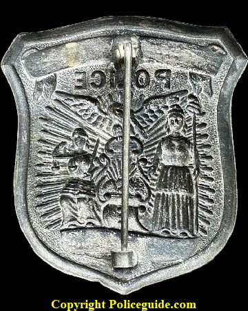 College Point Police No. 1 shield.  1870’s - 1880’s