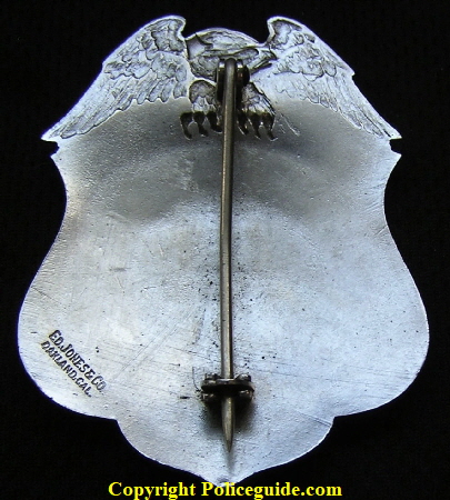 City of Ukiah Pound Master.  Made by Ed Jones & Co. Oakland, CAL.