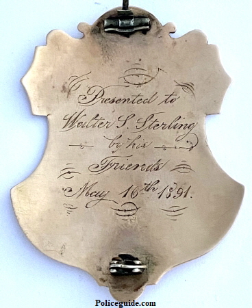 Dover Police Badge W.S. Sterling